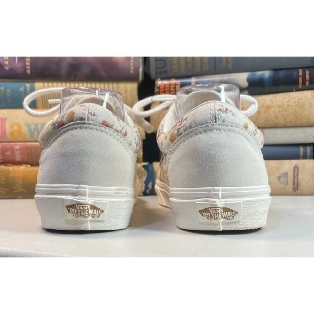 Vans Old Skool Vintage Floral Marshmallow Womens 9 Low Top Sneakers *Read - Picture 3 of 8